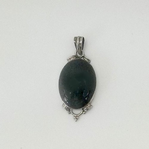 Bloodstone Pendant with decoration