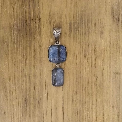 Designer 2 Stone Kyanite Pendant