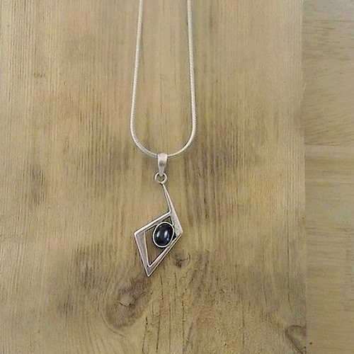 Fibonacci Pendant with Black Star