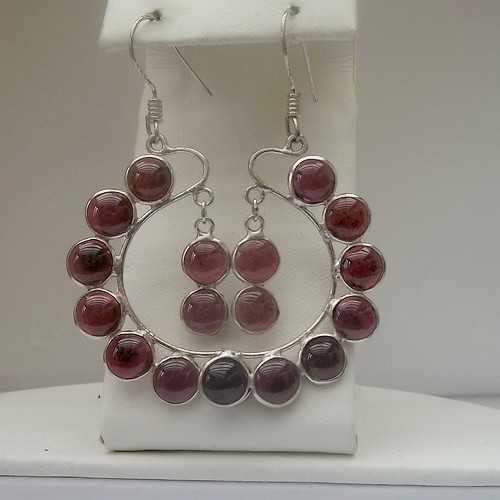 Half Moon Tourmaline Earrings