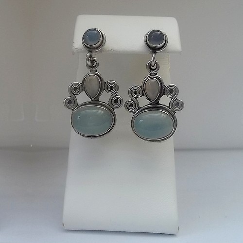 Heavy Blue Chalcedony Cluster