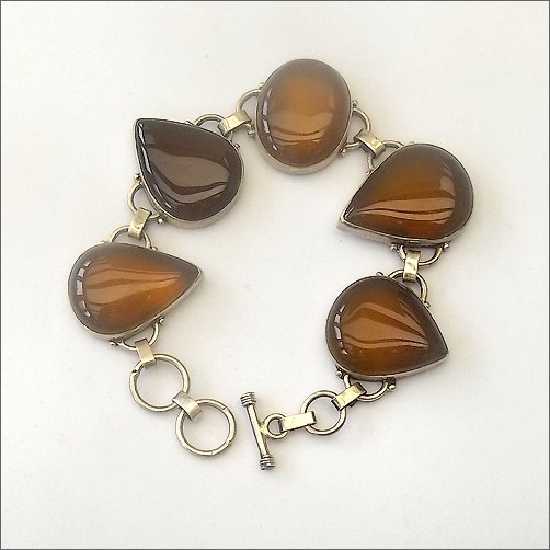 Indian Bracelet with Amber Agate