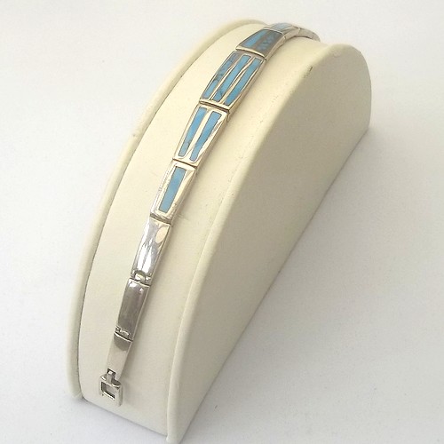 Indian Bracelet with Turquoise Inlay