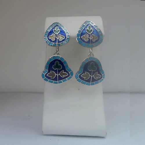 Linked Meenakari Earrings