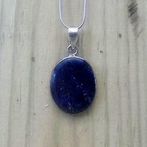 Indian Oval Lapis Pendant