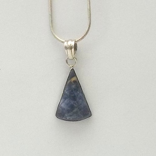 Slim triangular Lapis Pendant