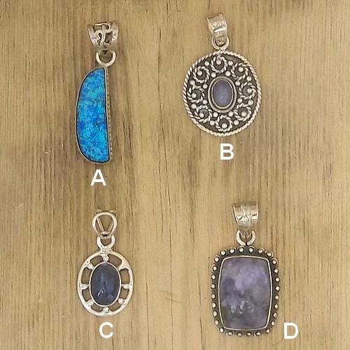 Small Designer Pendants - Charoite (D)