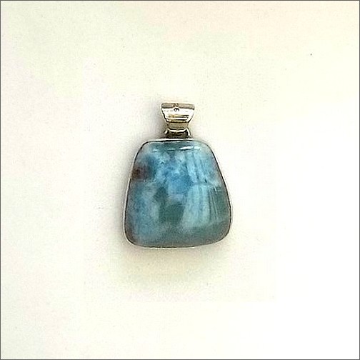 Tapered Larimar Pendant