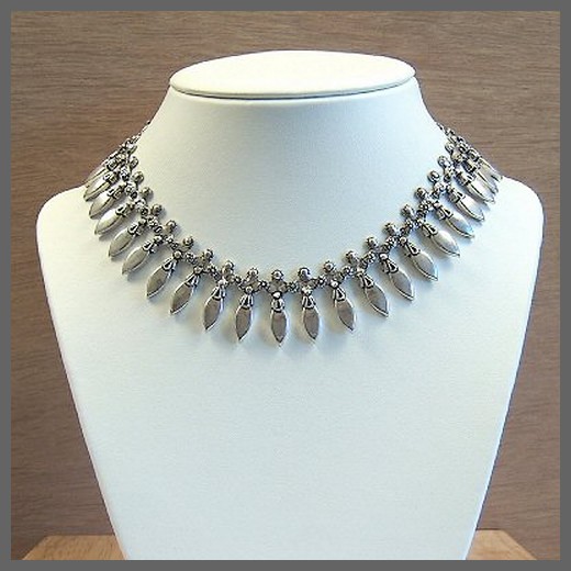 Traditional Indian Sterling Silver Necklace