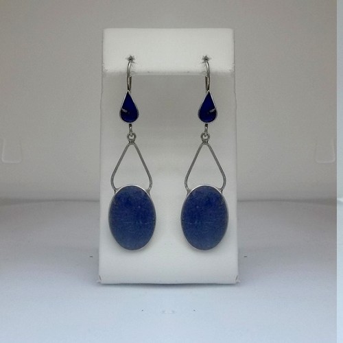 Traditional Tribal Lapis Earrings